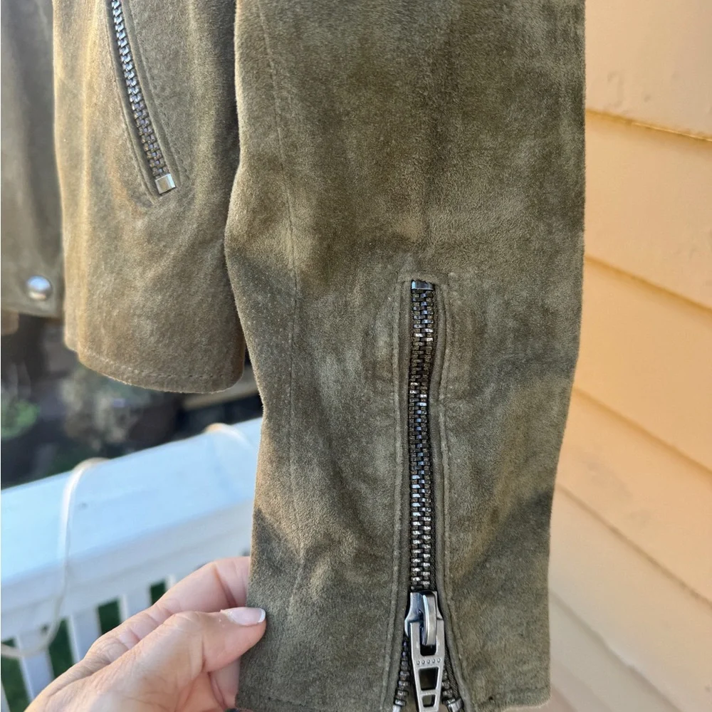 Blank NYC Olive Suede Jacket - Picture 3 of 5